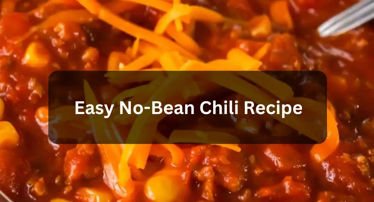 Easy No-Bean Chili Recipe